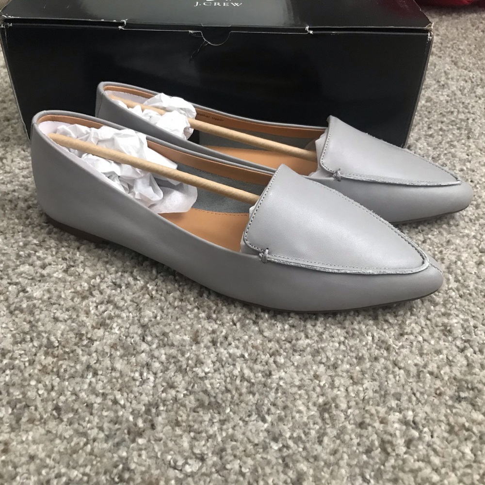 J Crew Grey Flats